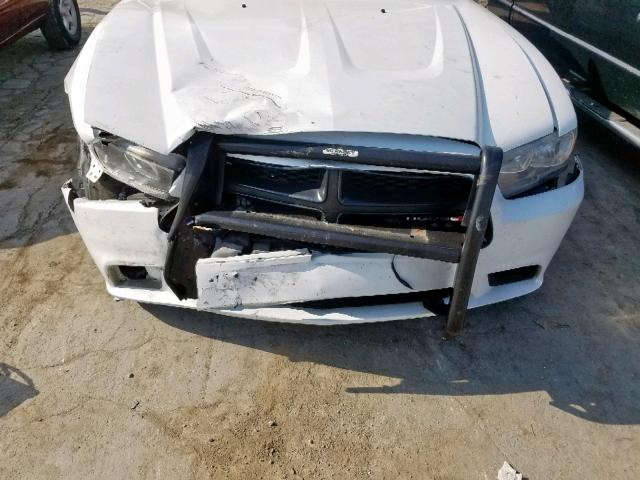2C3CDXAT1DH593957 - 2013 DODGE CHARGER PO WHITE photo 7