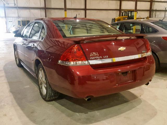 2G1WC5EM4B1176821 - 2011 CHEVROLET IMPALA LTZ BURGUNDY photo 3