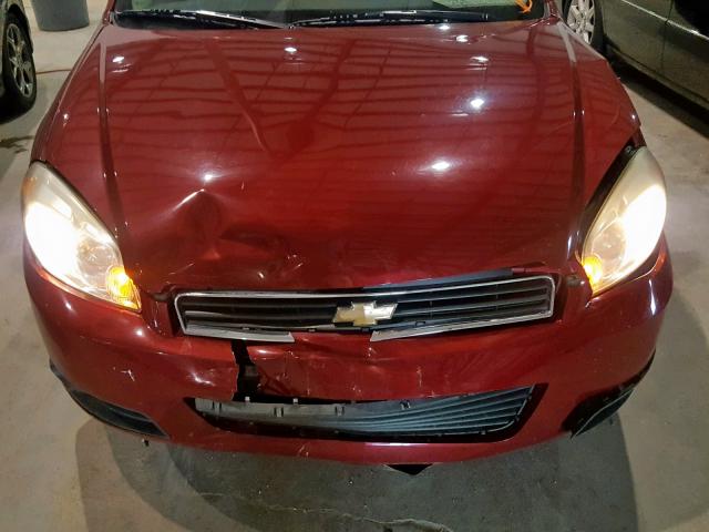 2G1WC5EM4B1176821 - 2011 CHEVROLET IMPALA LTZ BURGUNDY photo 7