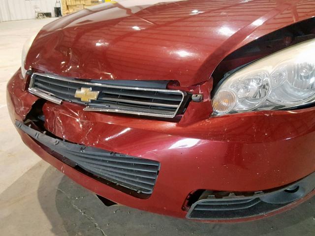 2G1WC5EM4B1176821 - 2011 CHEVROLET IMPALA LTZ BURGUNDY photo 9