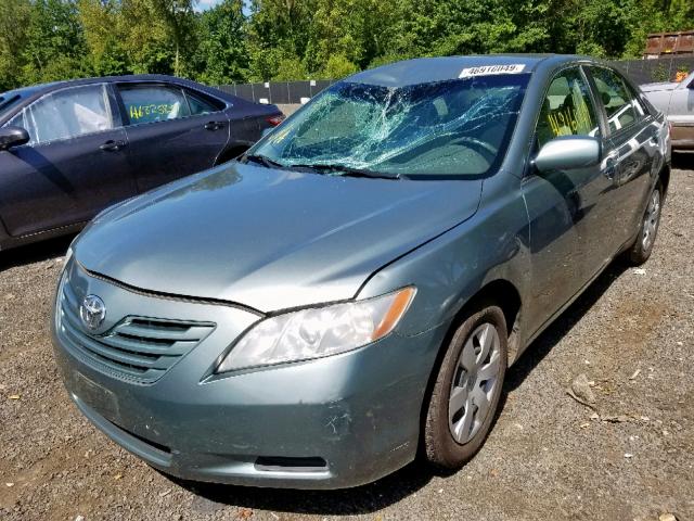 4T1BE46K57U627740 - 2007 TOYOTA CAMRY NEW GREEN photo 2