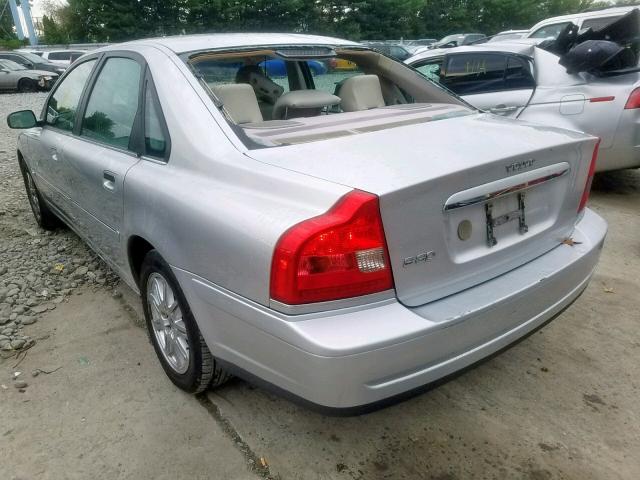 YV1TS592651402965 - 2005 VOLVO S80 2.5T SILVER photo 3