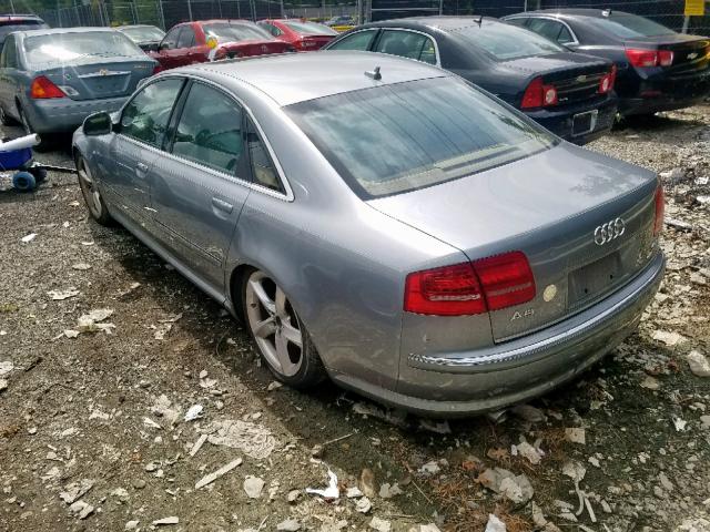 WAULV94E28N015619 - 2008 AUDI A8 4.2 QUA BLUE photo 3