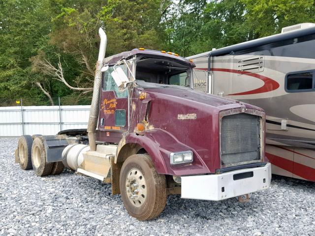 1XKDDP9X8FJ465437 - 2015 KENWORTH CONSTRUCTI MAROON photo 1