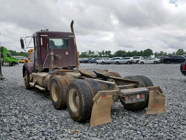 1XKDDP9X8FJ465437 - 2015 KENWORTH CONSTRUCTI MAROON photo 3