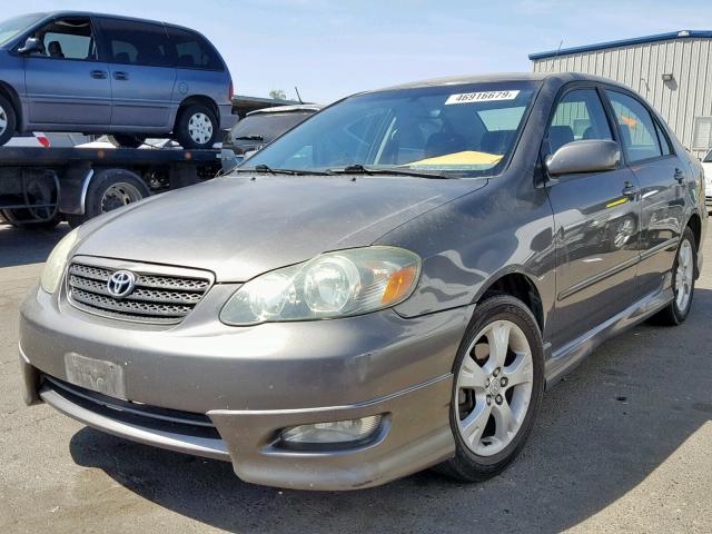 2T1BY32E65C350886 - 2005 TOYOTA COROLLA XR CHARCOAL photo 2