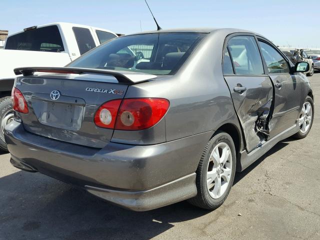 2T1BY32E65C350886 - 2005 TOYOTA COROLLA XR CHARCOAL photo 4