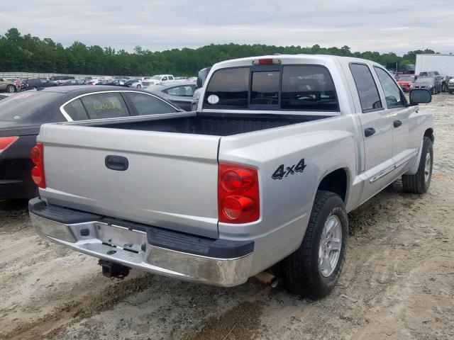 1D7HW58N06S507479 - 2006 DODGE DAKOTA QUA SILVER photo 4