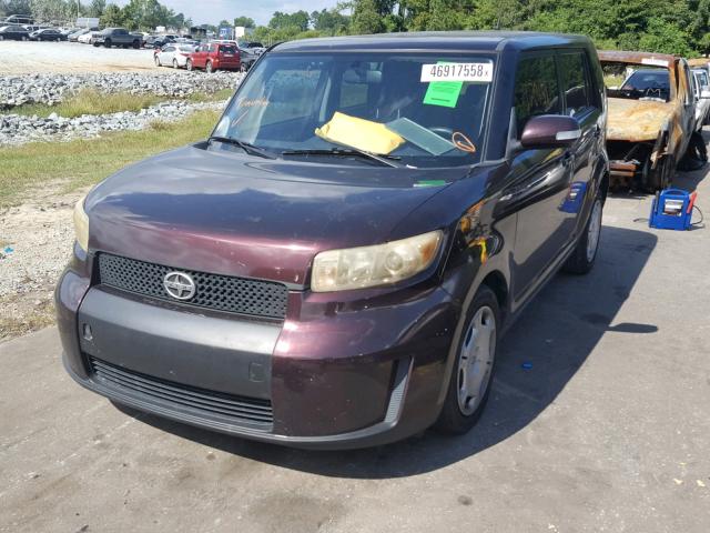 JTLKE50E791065989 - 2009 TOYOTA SCION XB Tünd qırmızı foto 2