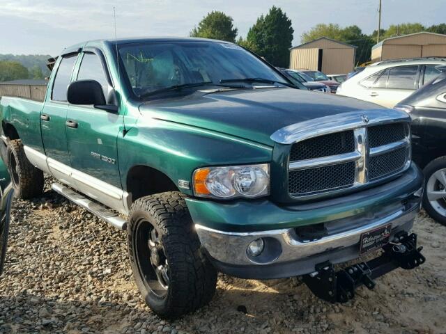 1D7KU28D53J537709 - 2003 DODGE RAM 2500 S GREEN photo 1