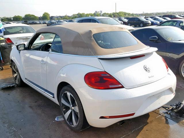 3VW7S7AT7DM826497 - 2013 VOLKSWAGEN BEETLE TUR WHITE photo 3