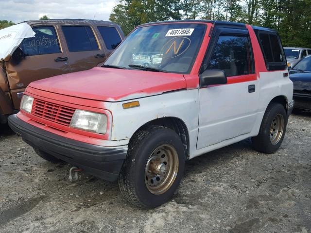 2CNBE18U9S6944330 - 1995 GEO TRACKER RED photo 2