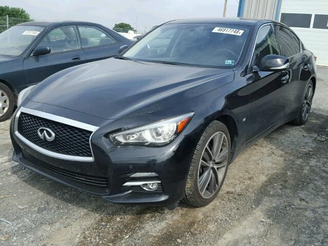 JN1BV7AR0EM698967 - 2014 INFINITI Q50 BASE BLACK photo 2