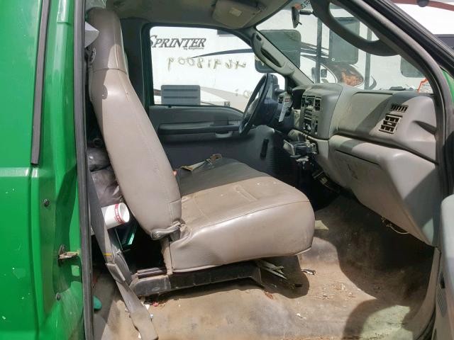 1FDAF56PX4EC20206 - 2004 FORD F550 SUPER GREEN photo 5