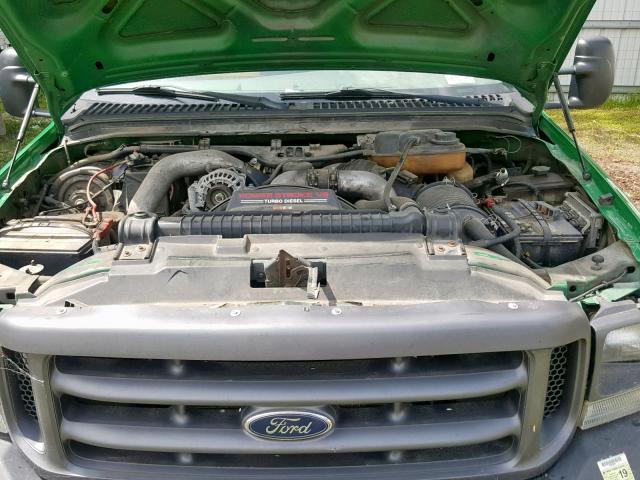 1FDAF56PX4EC20206 - 2004 FORD F550 SUPER GREEN photo 7