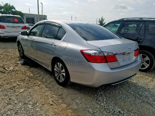 1HGCR2F39EA093281 - 2014 HONDA ACCORD LX GRAY photo 3