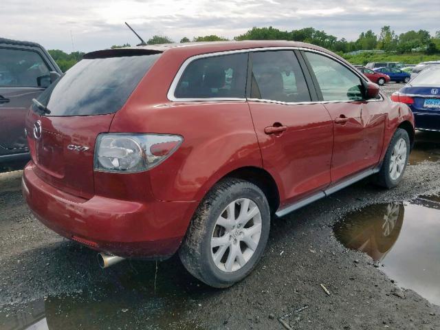 JM3ER29L970155362 - 2007 MAZDA CX-7 MAROON photo 4