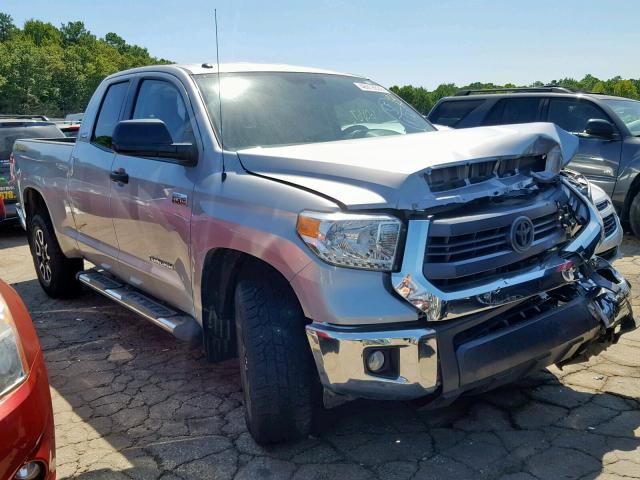 5TFUW5F18EX407897 - 2014 TOYOTA TUNDRA DOU SILVER photo 1