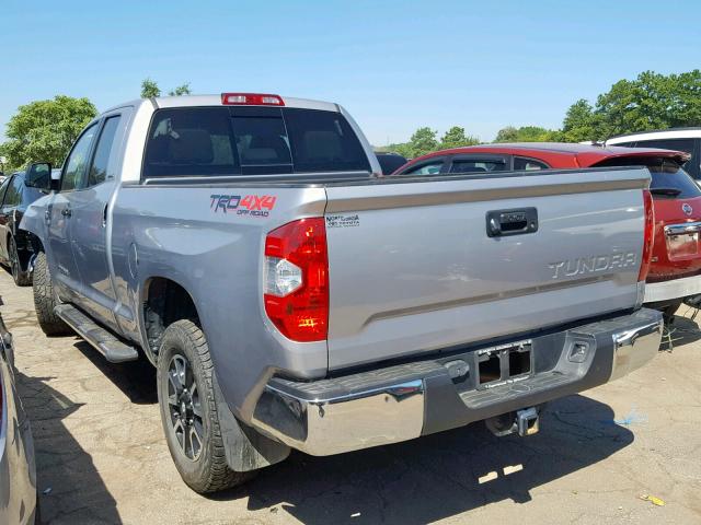 5TFUW5F18EX407897 - 2014 TOYOTA TUNDRA DOU SILVER photo 3