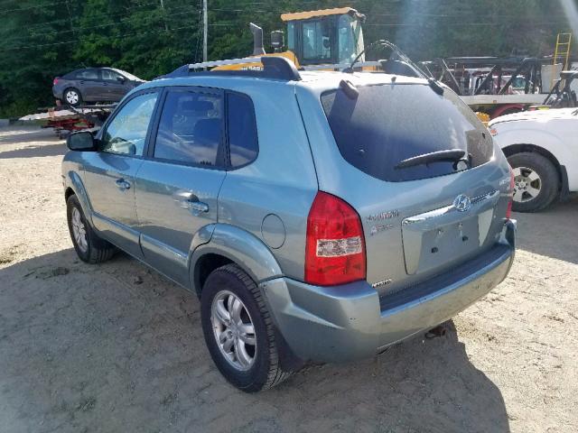 KM8JN72D97U519626 - 2007 HYUNDAI TUCSON SE BLUE photo 3