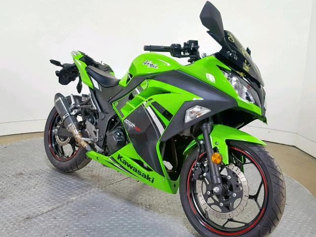 JKAEX8A1XEA001465 - 2014 KAWASAKI EX300 A GREEN photo 2