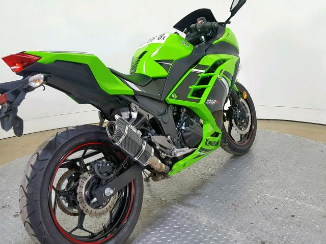 JKAEX8A1XEA001465 - 2014 KAWASAKI EX300 A GREEN photo 8