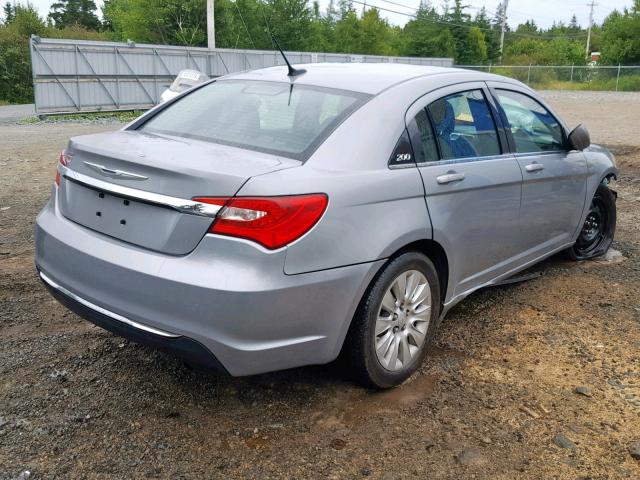 1C3CCBAB0EN131637 - 2014 CHRYSLER 200 LX SILVER photo 4