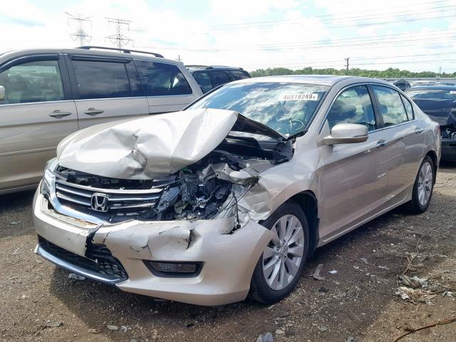 1HGCR2F84EA050754 - 2014 HONDA ACCORD EXL TAN photo 2