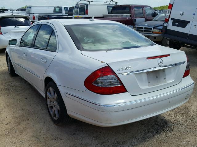 WDBUF56X97A994152 - 2007 MERCEDES-BENZ E 350 WHITE photo 3