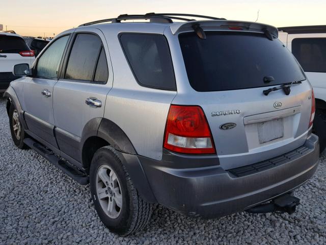 KNDJD733155428659 - 2005 KIA SORENTO EX SILVER photo 3