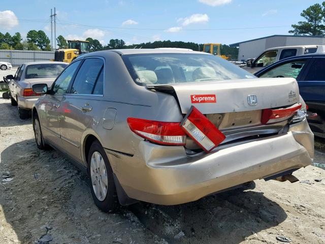 1HGCM56343A053767 - 2003 HONDA ACCORD LX GOLD photo 3