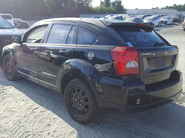 1B3HB48B77D166997 - 2007 DODGE CALIBER SX BLACK photo 3