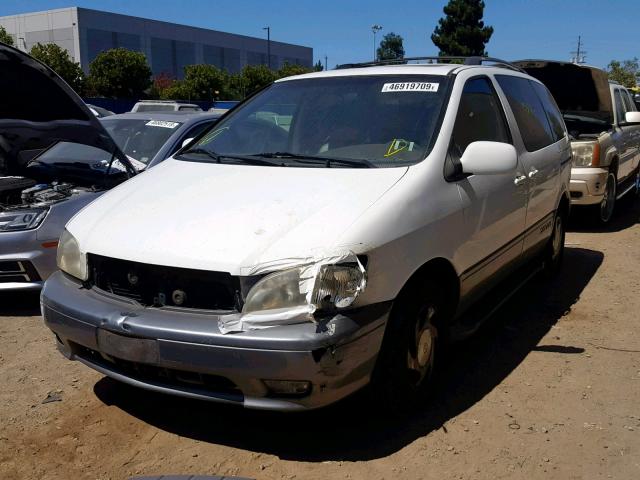 4T3ZF13C71U400362 - 2001 TOYOTA SIENNA LE WHITE photo 2