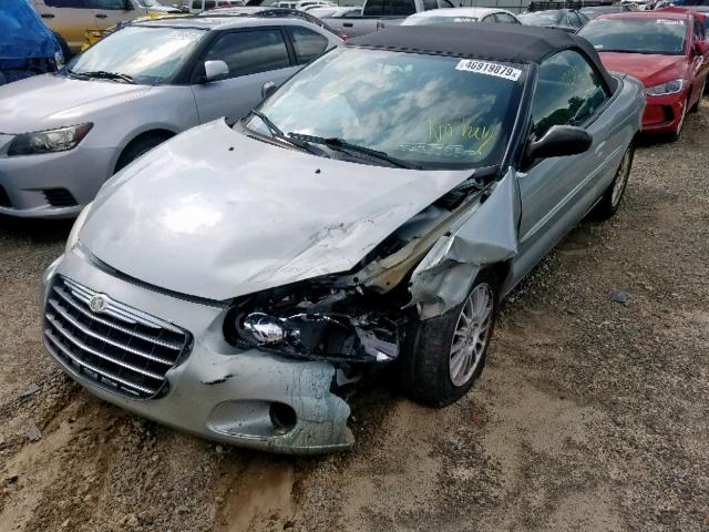 1C3EL55R26N189445 - 2006 CHRYSLER SEBRING TO SILVER photo 2