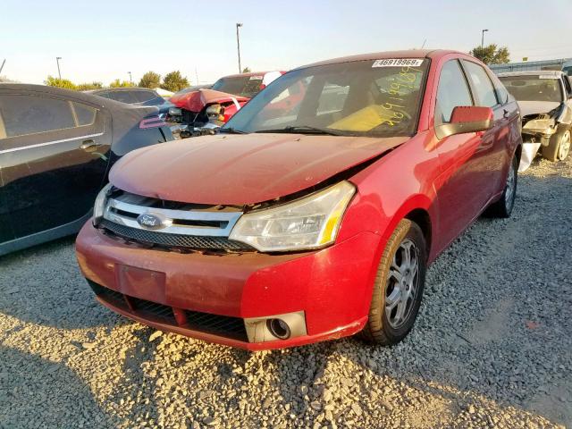 1FAHP36N59W225436 - 2009 FORD FOCUS SES RED photo 2