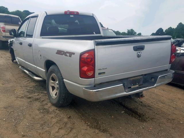 1D7HA18N18J150345 - 2008 DODGE RAM 1500 S SILVER photo 3