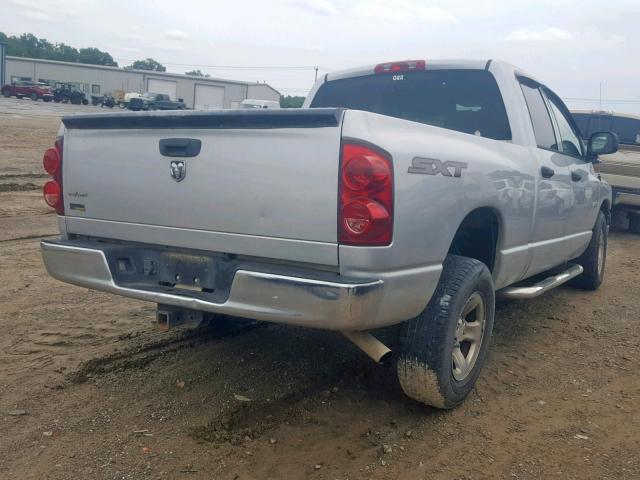 1D7HA18N18J150345 - 2008 DODGE RAM 1500 S SILVER photo 4