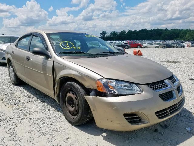 1B3EL36X74N388924 - 2004 DODGE STRATUS SE GOLD photo 1