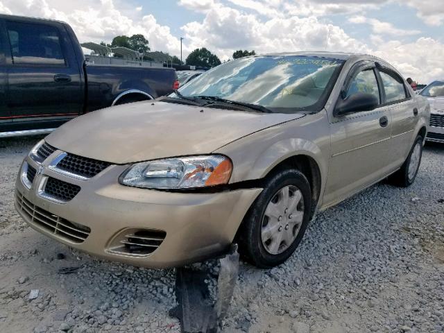 1B3EL36X74N388924 - 2004 DODGE STRATUS SE GOLD photo 2