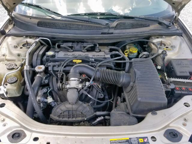 1B3EL36X74N388924 - 2004 DODGE STRATUS SE GOLD photo 7