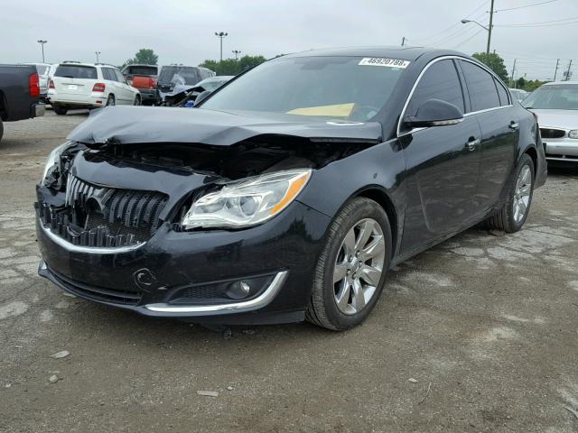 2G4GN5EXXE9295538 - 2014 BUICK REGAL PREM BLACK photo 2