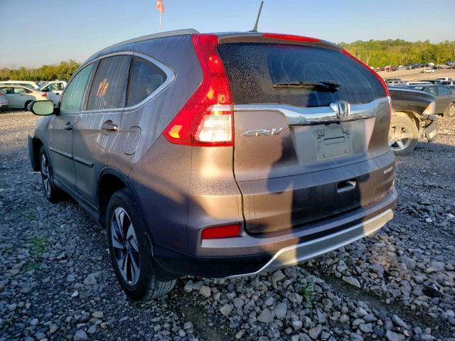 5J6RM3H91GL000446 - 2016 HONDA CR-V TOURI BROWN photo 3