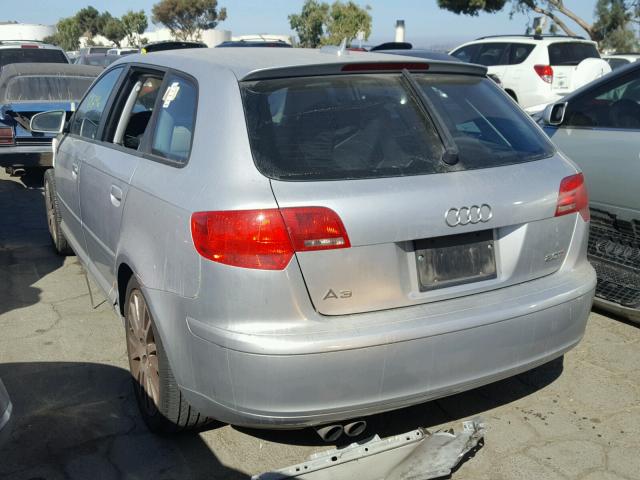 WAUMF78P26A136480 - 2006 AUDI A3 2.0 SPO SILVER photo 3