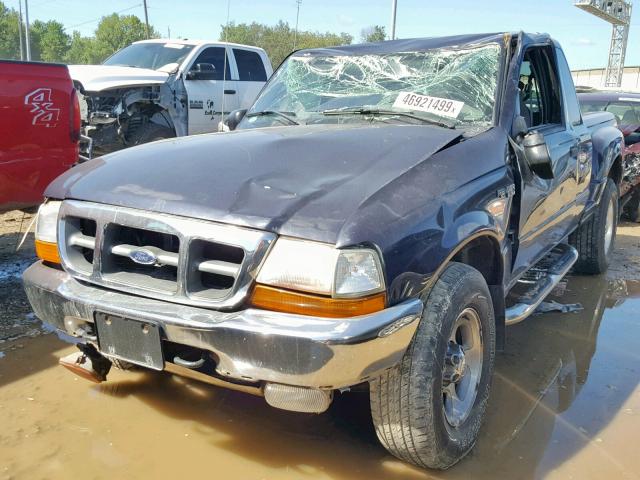 1FTZR15X4YTA80759 - 2000 FORD RANGER SUP BLUE photo 2