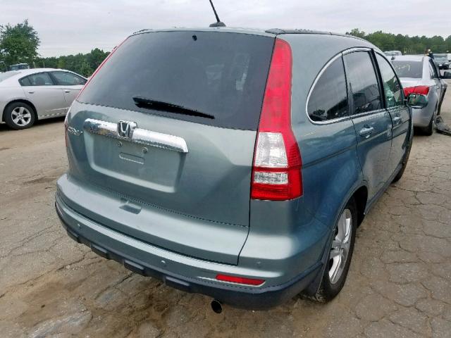 5J6RE3H72BL053371 - 2011 HONDA CR-V EXL GREEN photo 4