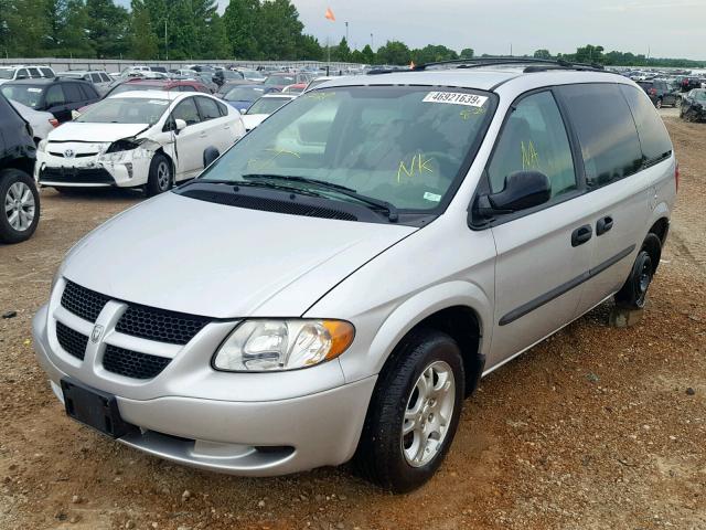 1D4GP25R03B325644 - 2003 DODGE CARAVAN SE GRAY photo 2