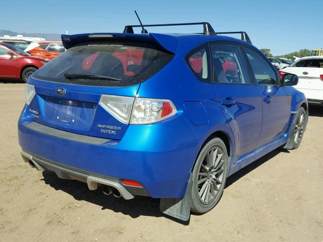 JF1GR7E69DG884842 - 2013 SUBARU IMPREZA WR BLUE photo 4