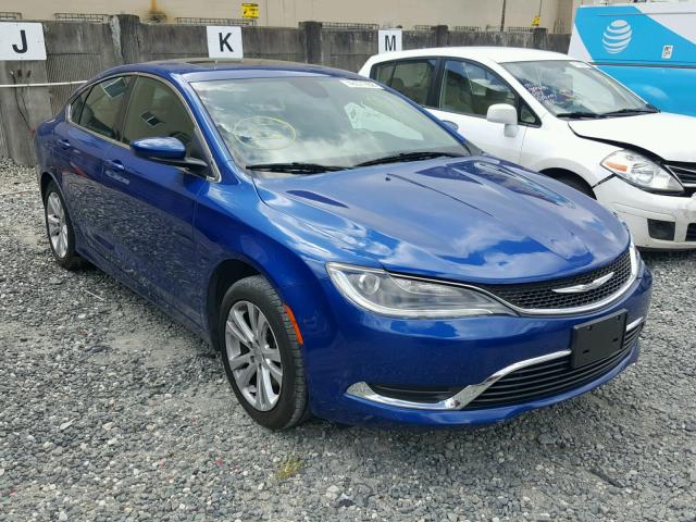 1C3CCCAB4FN722836 - 2015 CHRYSLER 200 LIMITE BLUE photo 1