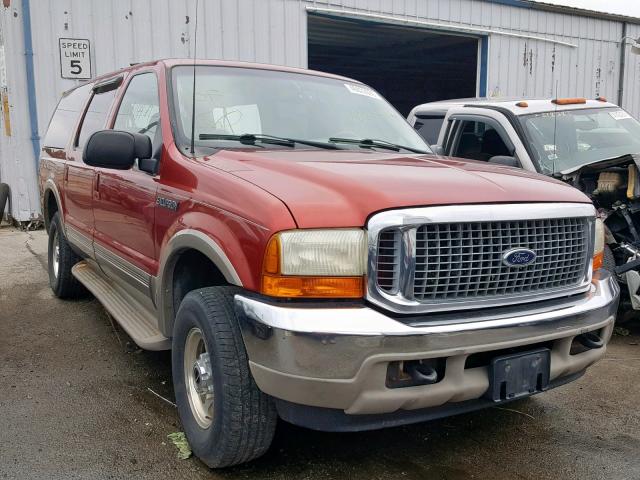 1FMNU43S4YEA37495 - 2000 FORD EXCURSION RED photo 1