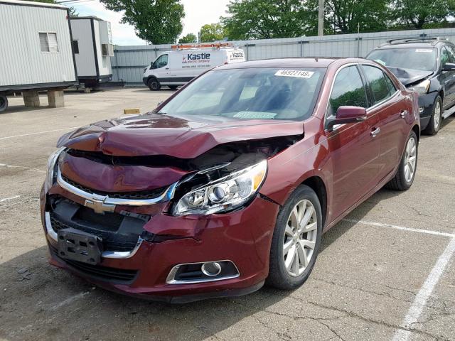 1G11F5SLXFF264882 - 2015 CHEVROLET MALIBU LTZ ბურგუნდია ფოტო 2